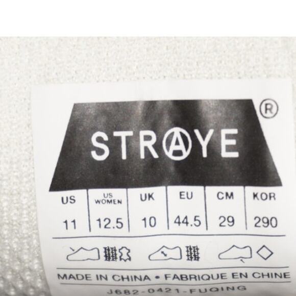 STRAYE Venice Flame Low Top Sneakers White Red Purple Skate Shoes Men’s 11 - Picture 6 of 6